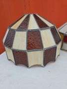 LEADED GLASS LAMP SHADE