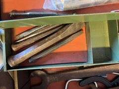 Toolbox with wrenches, hammer, sockets, and more