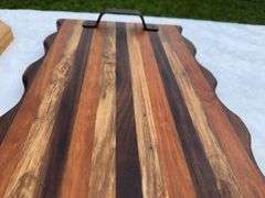 (2) Homemade Wooden Charcuterie Boards