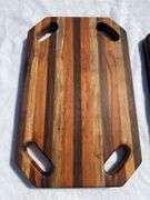 (2) Homemade Wooden Charcuterie Boards