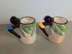 (2) 1987 Cleveland, Ohio Leadworks mugs