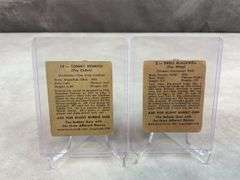 1948 Bowman baseball lot of 4: Johnny Sain, Marion, Blackwell, Tommy Henrich