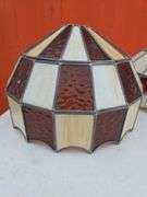 LEADED GLASS LAMP SHADE