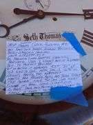 LARGE AWESOME SETH THOMAS WALL CLOCK WORKS