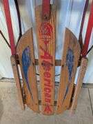 Vintage American snow sled - 38" long
