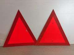 (2) slow moving vehicle signs