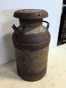 Antique Superior Dairy Canton, Ohio milk can - 24" tall