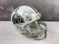 Full Size Super Bowl Helmet with 12 Signatures