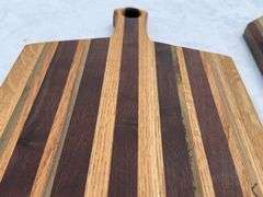 (2) Homemade Wooden Charcuterie Boards