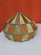 LEADED GLASS LAMP SHADE