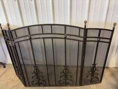 Fireplace screen and tools