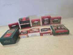 LOT OF 10 HALLMARK TRAIN CHRISTMAS ORNAMENTS