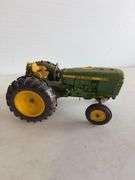 (2) John Deere die-cast model toy tractors