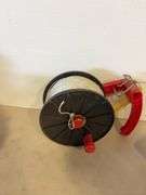 Bucket dolly, (2) life jackets, and string