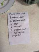 Matching flower dish set - see photos