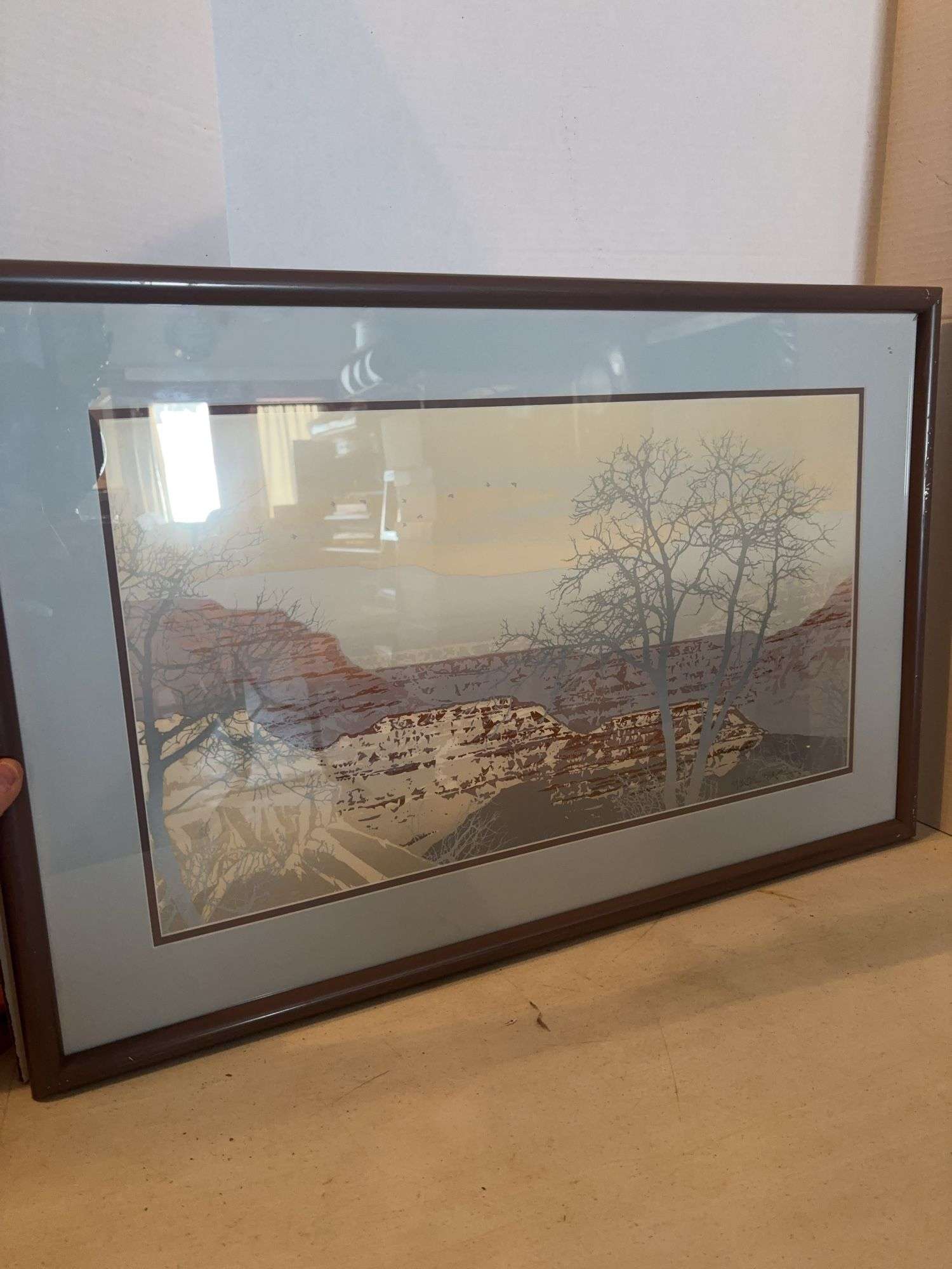 SIGNED CANYON PRINT 20” x 31”