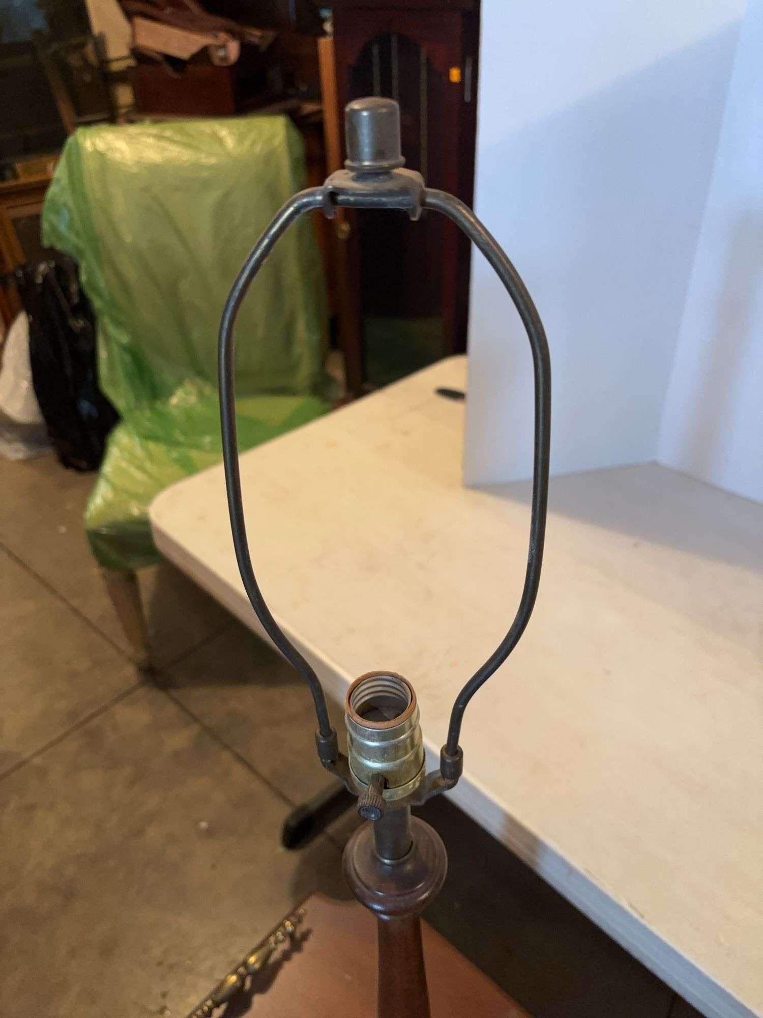 FLOOR LAMP WITH SHELF 54”