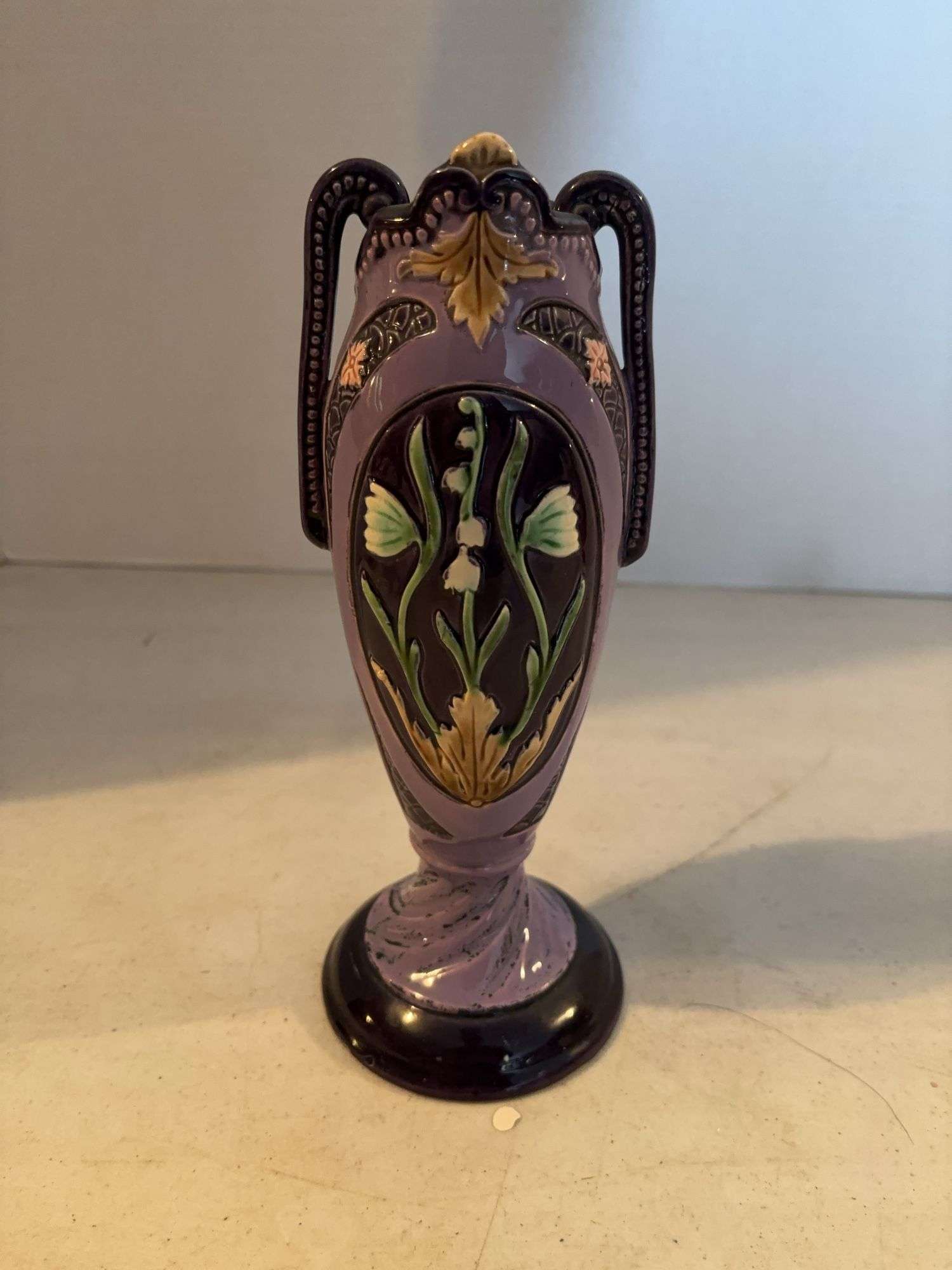 CZECHOSLOVAKIAN PURPLE VASE