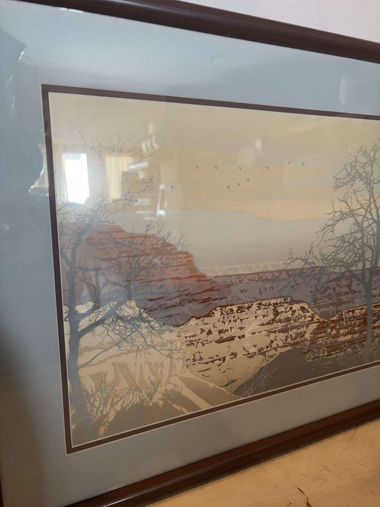 SIGNED CANYON PRINT 20” x 31”