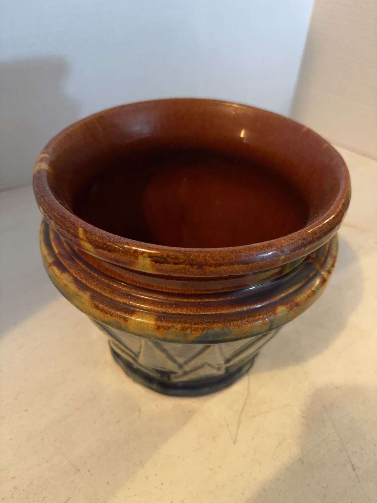 MCCOY SUNBURST 7” JARDINIERE POTTERY