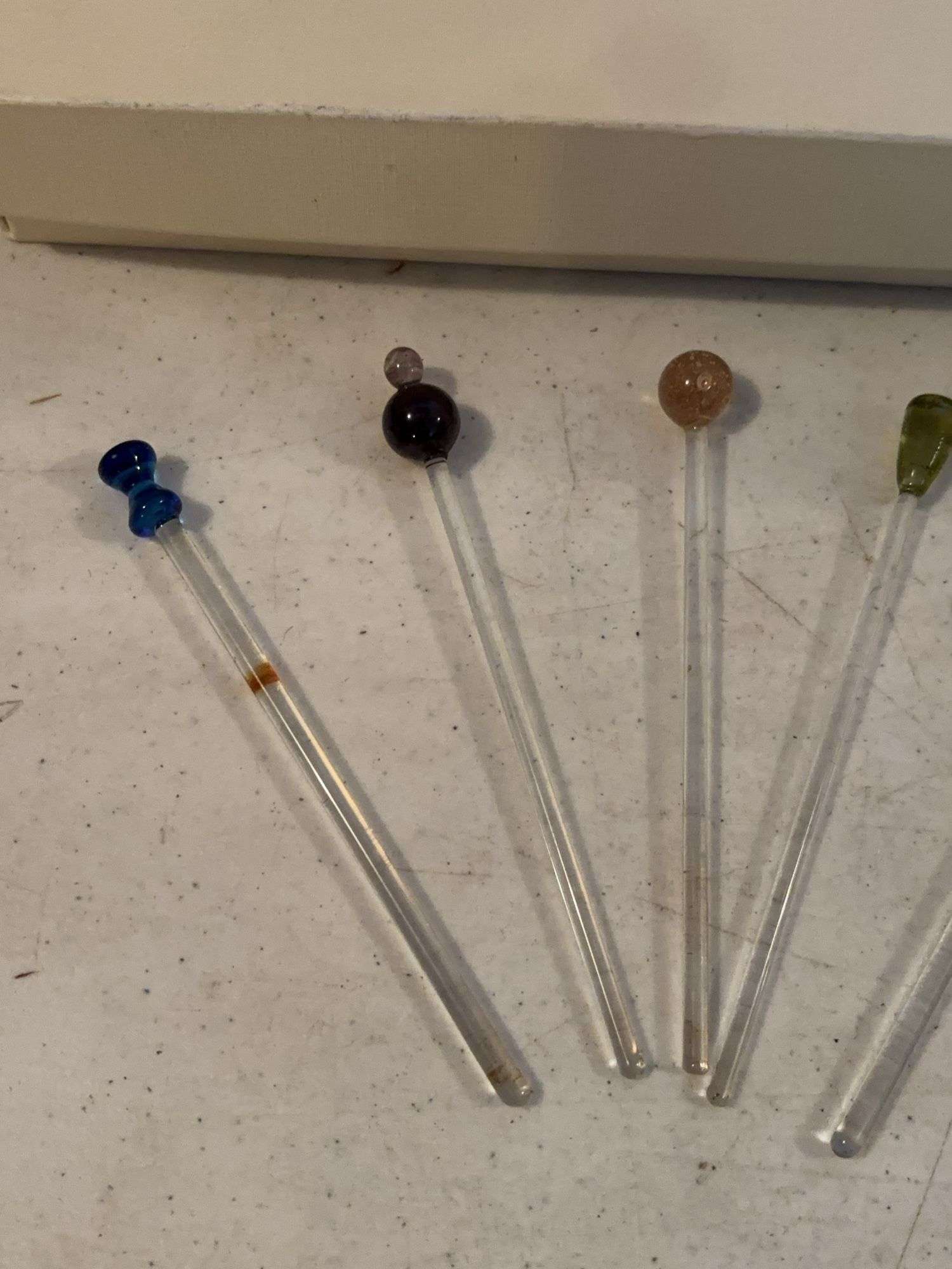 6 GLASS DRINK STIRRERS NEIMAN MARCUS