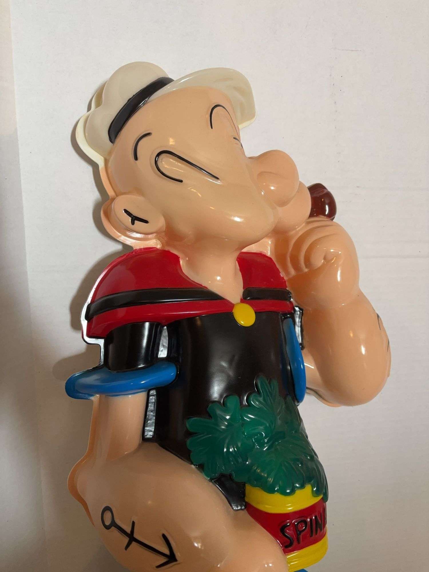 1992 16” POPEYE THE SAILOR MAN LIGHT UP GLOBE STAND