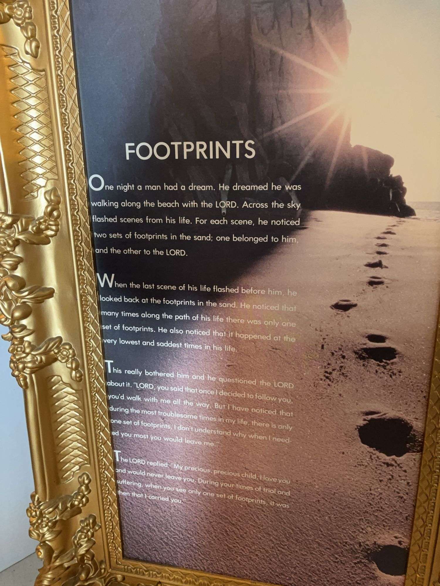 36” x 21” FRAMED FOOTPRINTS