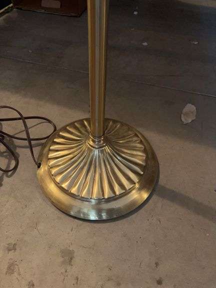 SOLID BRASS FLOOR LAMP 52”
