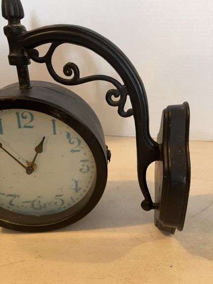 TWO SIDED WALL MOUNT CLOCK 12”