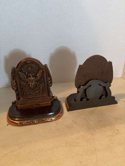 EAGLE METAL BOOK ENDS