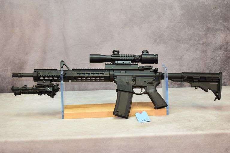 Ruger Mod AR-556 Cal 5.56 Protec 3-9x Scope - Kaufman Realty & Auctions