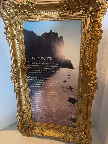 36” x 21” FRAMED FOOTPRINTS