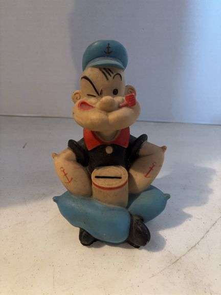 1955 POPEYE COIN BANK 8”