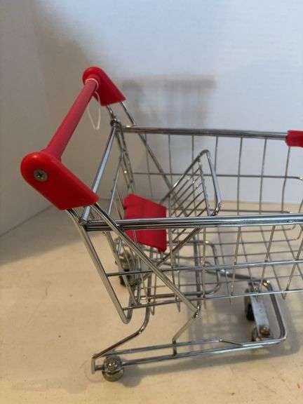 12” x 10” METAL TOY SHOPPING CART