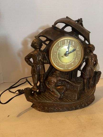 PIRATE SHIP ELECTRIC CLOCK