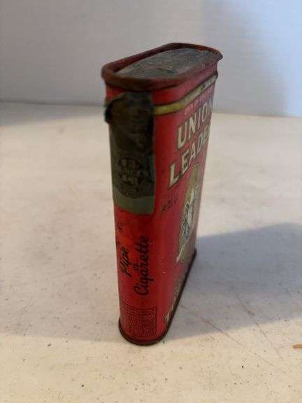 UNION LEADER TOBACCO TIN 5”