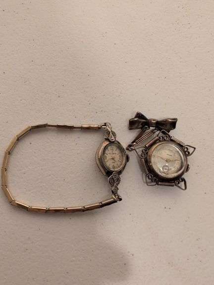 (2) watches - Banner 10K RGI and Helbros Bulova 10K Gold filled - see photos for condition