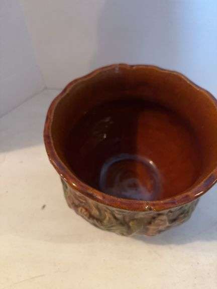 ANTIQUE 7” OWENS POTTERY DRAGON DESIGN