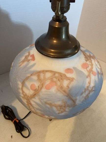 PHENIX CONSOLIDATED GLASS COCKATOO DESIGN LAMP