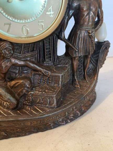 PIRATE SHIP ELECTRIC CLOCK