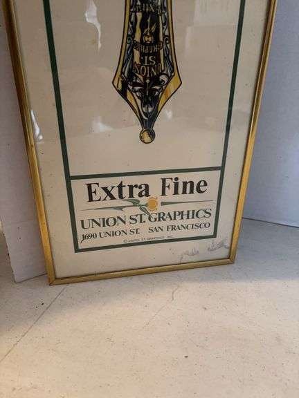 40” x 9” EXTRA FINE UNIONS STREET GRAPHICS ADVERTISING