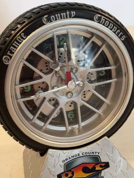 ORANGE COUNTY CHOPPERS TIRE CLOCK 5”