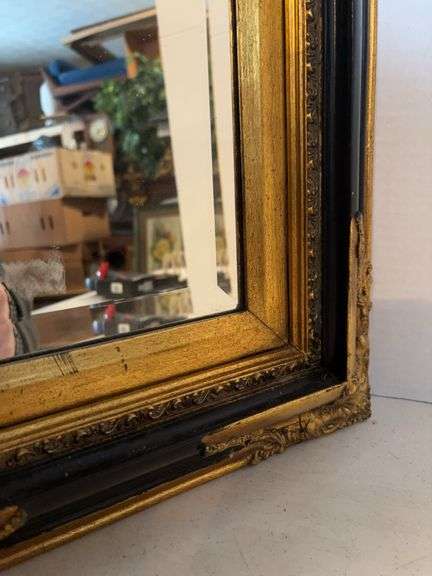 15” x 17” FRAMED BEVEL MIRROR