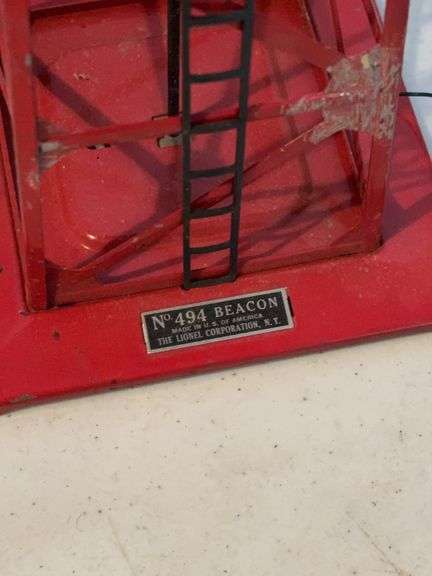 N 494 BEACON LIGHT TOWER LIONEL TRAIN