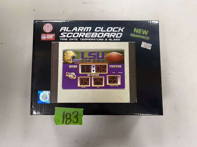 LSU TIGERS ALARM CLOCK SCOREBOARD