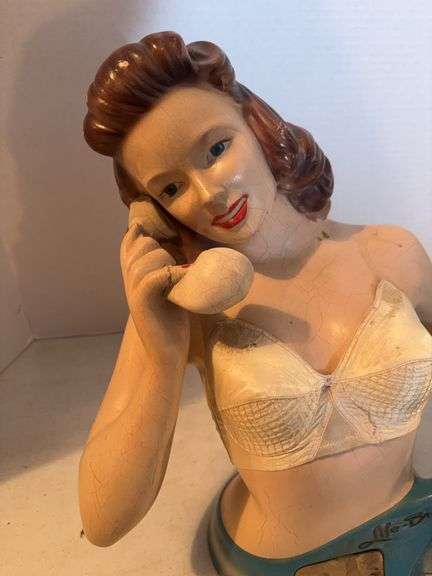 VINTAGE FORM FIT LIFE BRA ADVERTISEMENT DISPLAY DEPARTMENT STORE