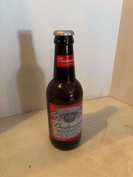 BUDWEISER GLASS ADVERTISING BOTTLE 15”