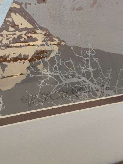 SIGNED CANYON PRINT 20” x 31”