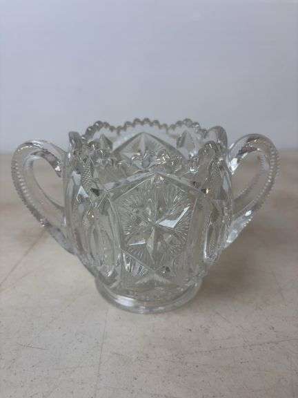 Millersburg Glass - Ohio Star spooner with collar base