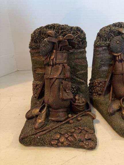 GOLF CLUB BOOK ENDS 7”